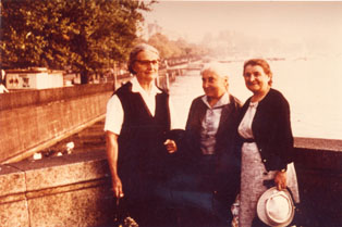 M. Horáková, M. Pilbauerová and O. Fierzová in Switzerland, in 1967.